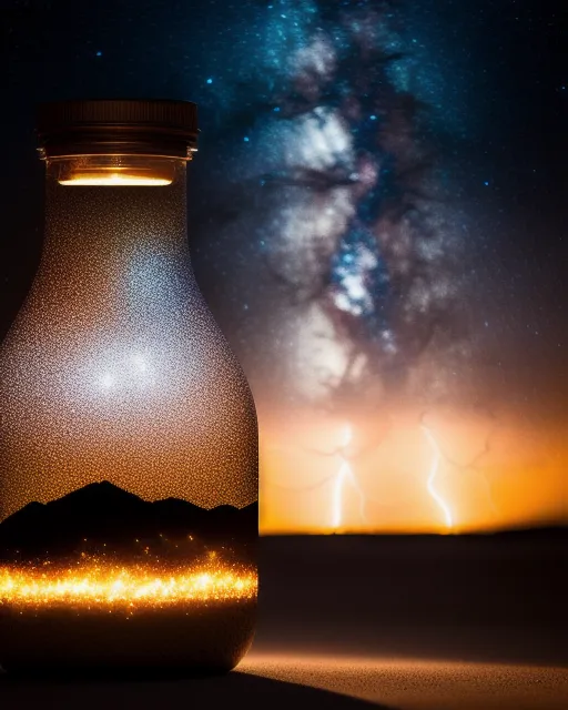Bottled stardust - Free AI Photo Generator - starryai