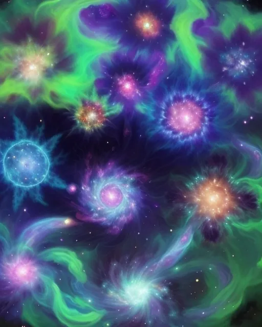 Cosmic garden - Free AI Photo Generator - starryai