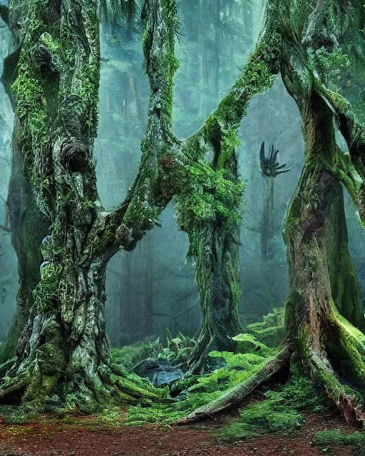 Magical elven forest - AI Photo Generator - starryai