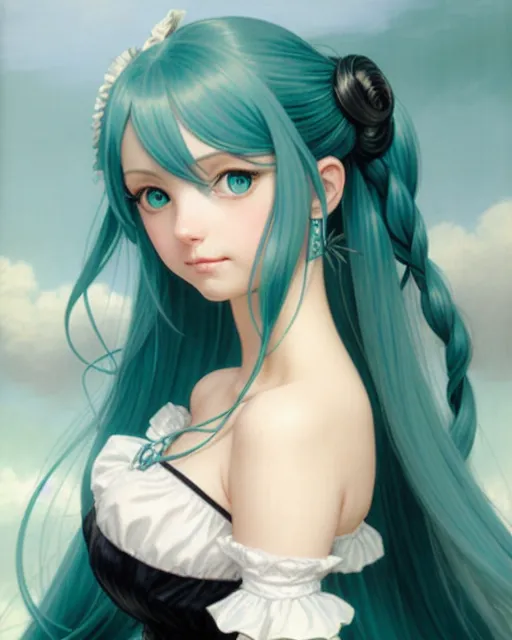 Anime art very beautiful Hatsune miku - AI Photo Generator - starryai