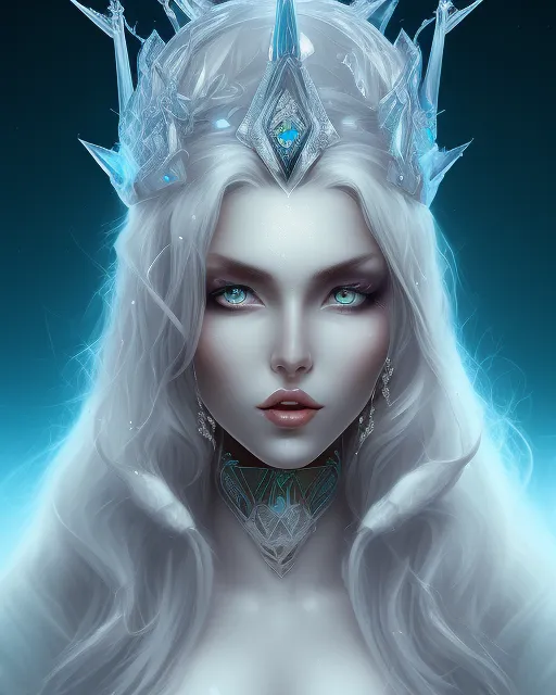 Snow queen, fantasy art, beautiful, - AI Photo Generator - starryai