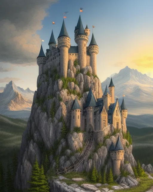 Mysterious castle - Free AI Photo Generator - starryai