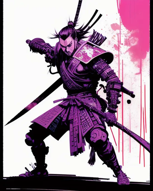Samurai Warrior Cartoon Vector Character AKA Hattori | GraphicMama