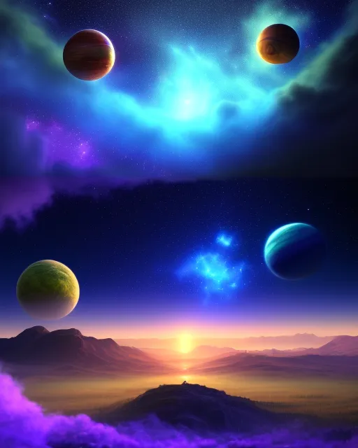 , beautiful fantasy landscape, - Free AI Photo Generator - starryai