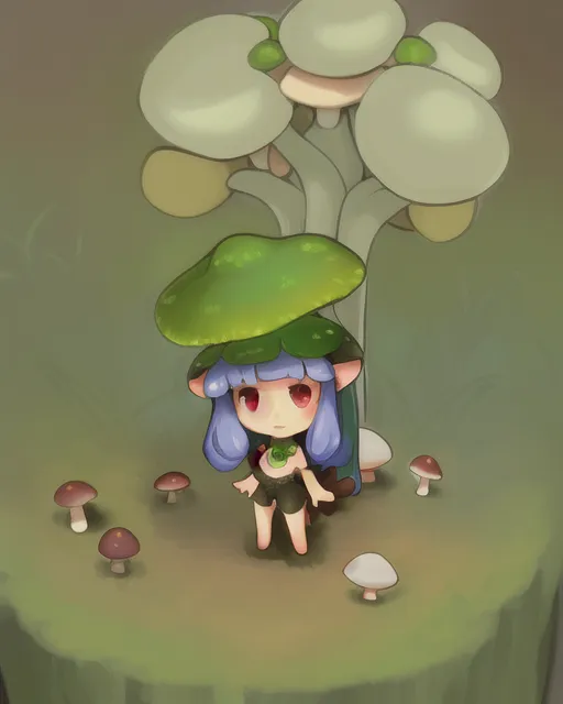 Tiny mushroom girl 