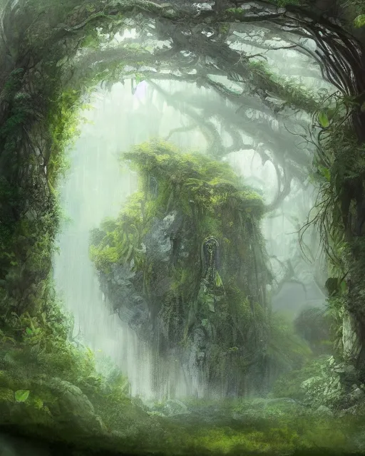 Elven forest - AI Photo Generator - starryai