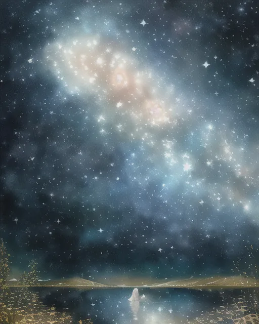view stars galaxies night sky - Free AI Photo Generator - starryai