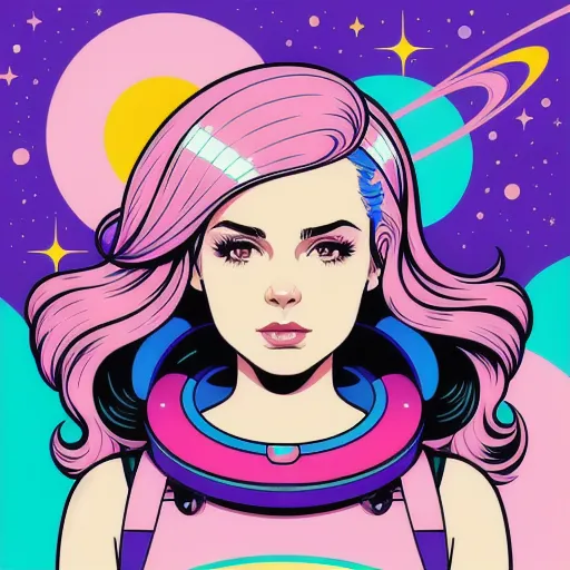 SPACE GIRL GOGO — FP Illustration