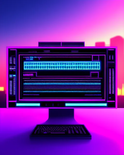 🔌 Terminal 🖥️,  synthwave aesthetic,  extreme detail,  4k,  ultra hd, polished