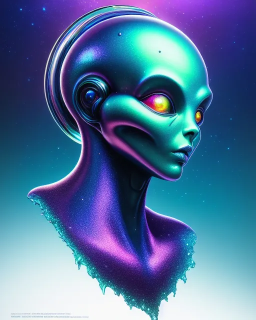 Alien beauty - AI Photo Generator - starryai