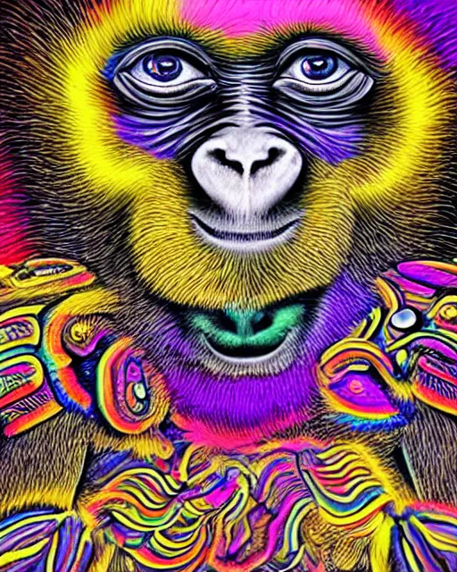 Monkey see psychedelic, monkey does psychedelic 