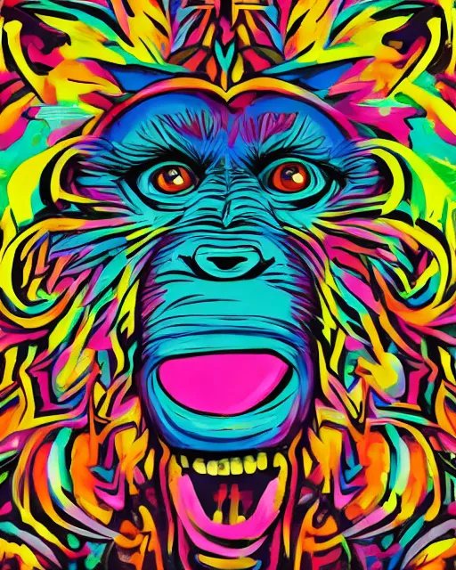 Monkey sees psychedelic, monkey does psychedelic 
