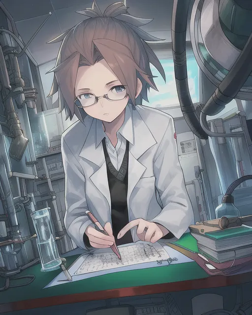 scientist makeing notes