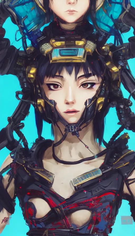 Premium AI Image  anime samurai cyberpunk