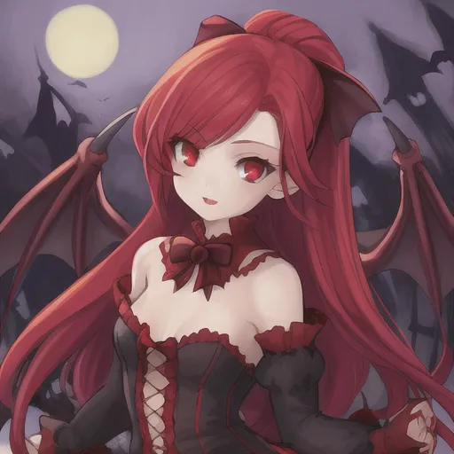 A girl vampire with red hair