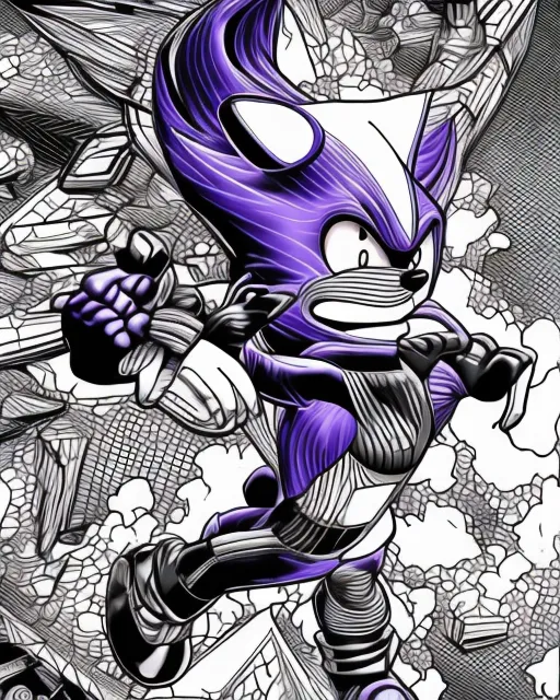 ArtStation - Comic styled Metal Sonic