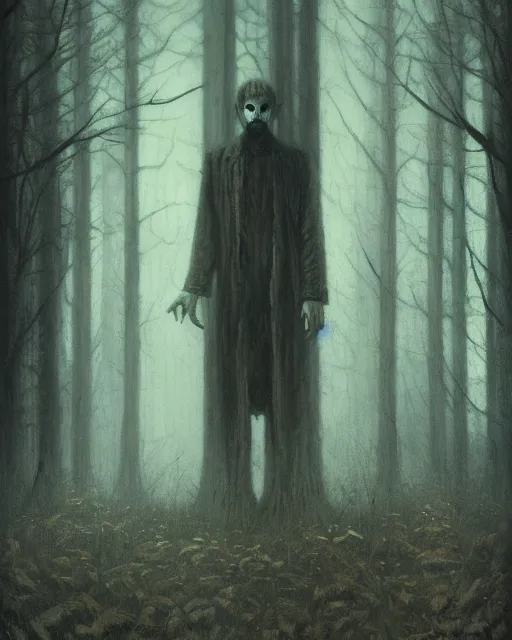 creepy man standing