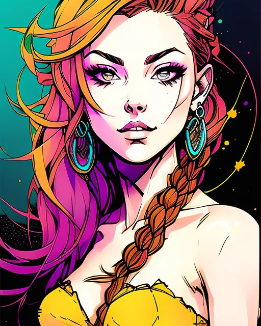 Close up photo a beautiful woman - Free AI Photo Generator - starryai