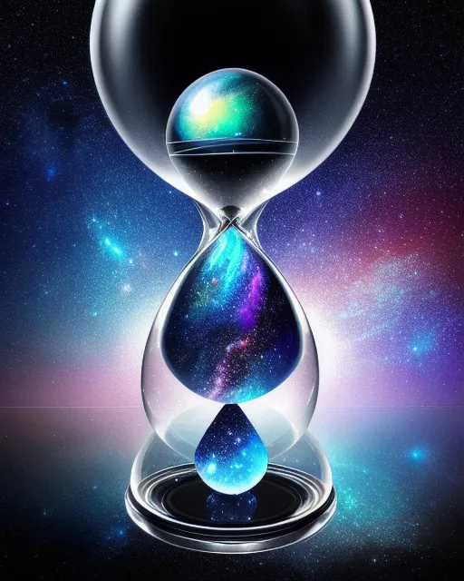 A galaxy flowing downwards inside - Free AI Photo Generator - starryai