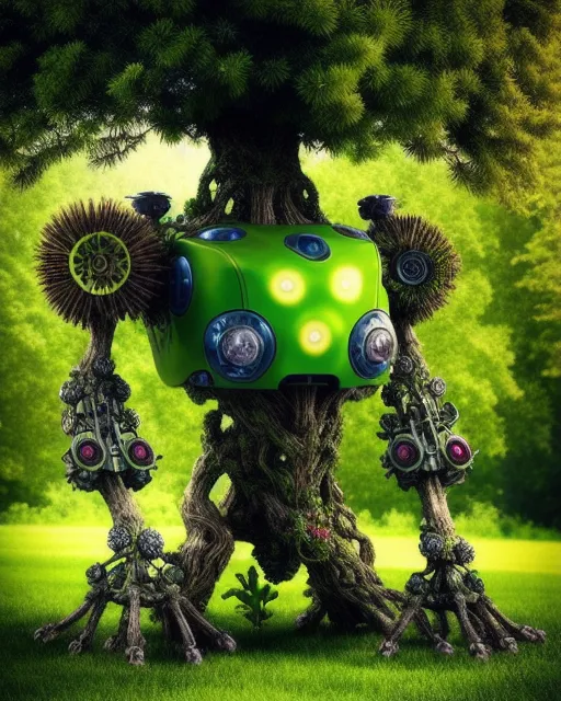 Validering Mark løfte Organic tree robot - starryai