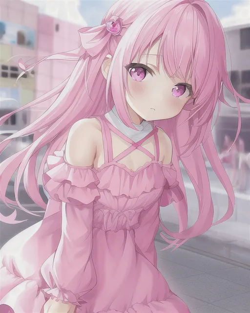 pink girl - Free AI Photo Generator - starryai