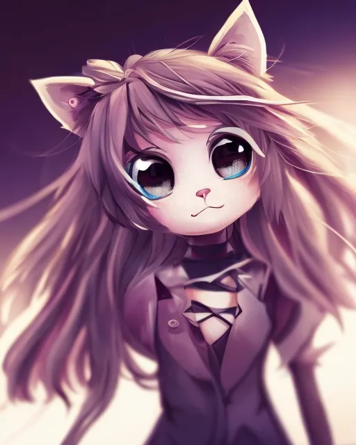 cat girl (cute) - AI Photo Generator - starryai