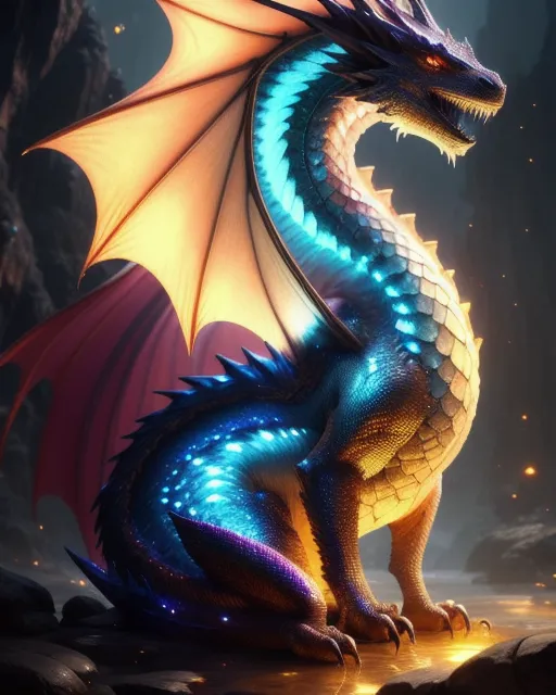 A beautiful Mystical Dragon, Sparkles, Concept Art By Rossdraws, WLOP, Magali Villeneuve, Dynamic Lighting Hyperdetailed Intricately Detailed Splash Art Trending On Artstation Triadic Colors Unreal Engine 5 Volumetric Lighting Ethereal Elemental Elegant Dreamy, Glowing, Glamour, Glimmer, Shadows, Oil On Canvas, Brush Strokes, Smooth, Ultra High Definition, 8k, Unreal Engine 5, Ultra Sharp Focus, Art By Artgerm, Loish, Sf, Intricate Artwork Masterpiece, Ominous, Matte Painting Movie Poster