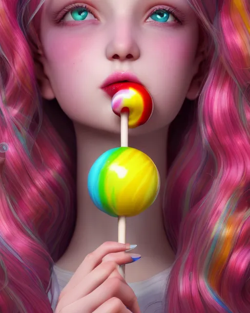 Rainbow Sugar - Free AI Photo Generator - starryai