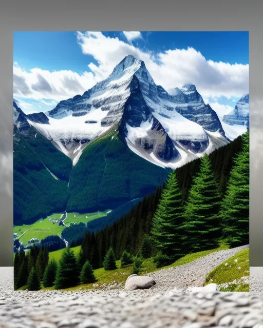 Swiss Alps; beautiful; flower ; - Free AI Photo Generator - starryai