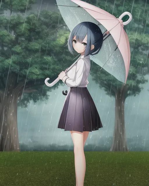 HD wallpaper: Anime, Original, Boy, Girl, Rain, Umbrella | Wallpaper Flare