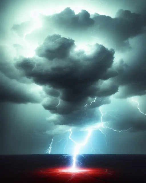 Thunderstorm Hawaii, esoteric , - Free AI Photo Generator - starryai