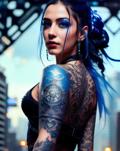 blue ink tattoo, finger tattoo and tattoo - image #6814545 on Favim.com