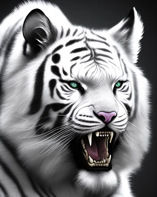 white tiger face wallpaper