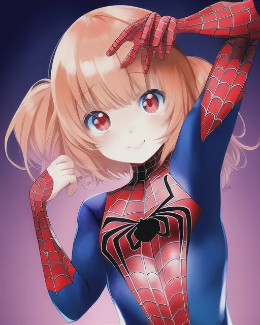Spiderman undies on a sexy Well girl - AI Photo Generator - starryai