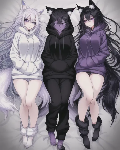Three anime girls HD wallpapers | Pxfuel