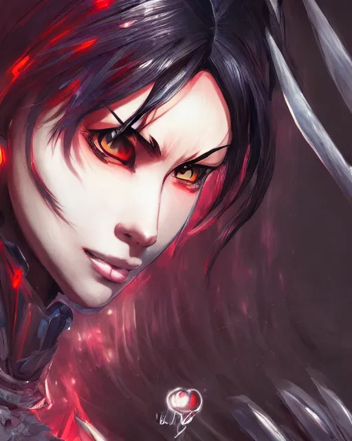 Black knight warrior, anime - Free AI Photo Generator - starryai