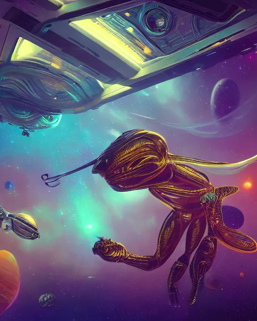 Alien space station - Free AI Photo Generator - starryai