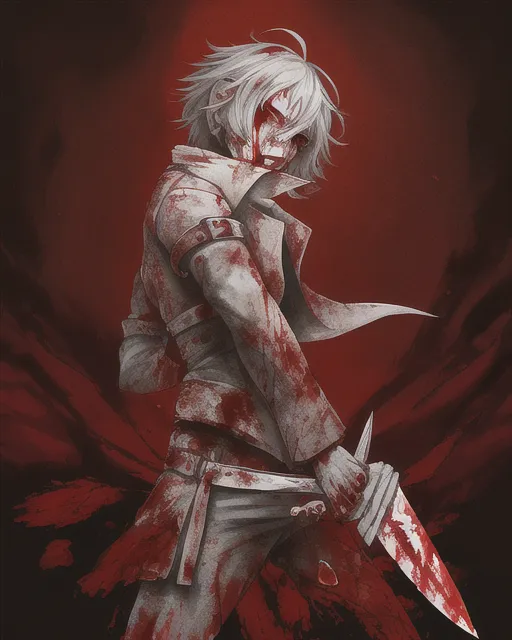 Blood and knife