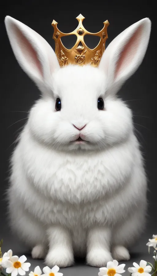 Rabbit 🐇 Queen starryai - 👸🏻 Generator AI - Photo