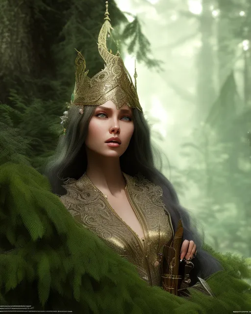 elf princess forest, hyper Anna 5 - Free AI Photo Generator - starryai