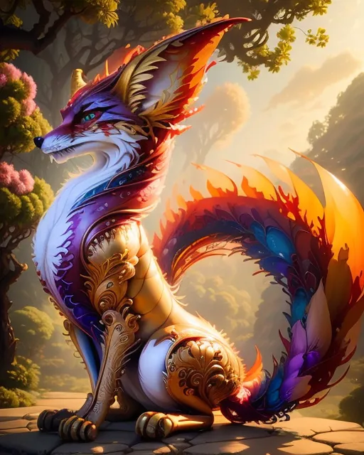 Fantasy Fox - AI Photo Generator - starryai