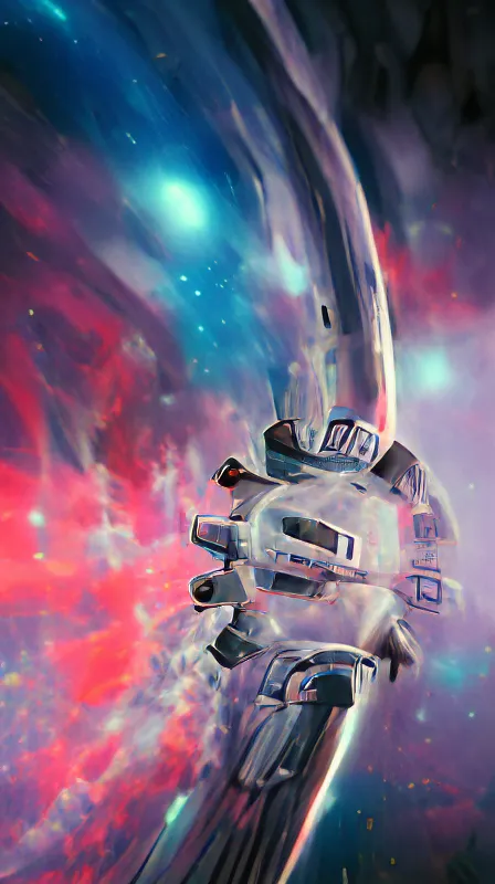 Space Station orbit alien planet, - Free AI Photo Generator - starryai