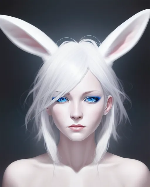 anime anime girls AI art portrait display bunny ears bunny girl   3072x5120 Wallpaper  wallhavencc