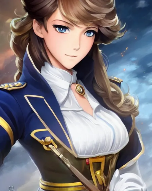 waist-high portrait,french military at - AI Photo Generator - starryai