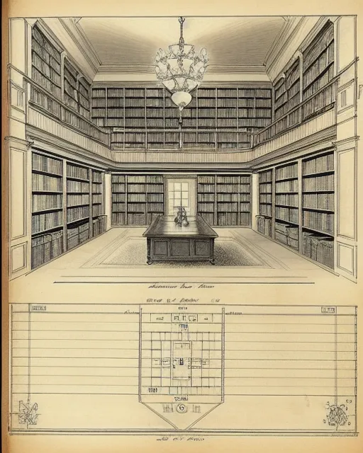 Plans for a library