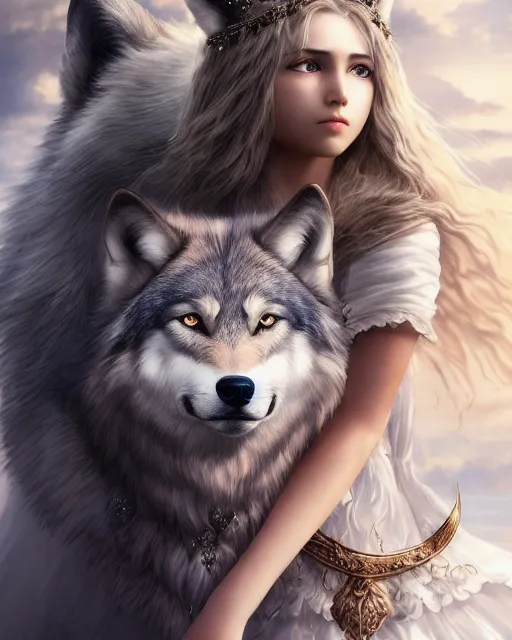 Wolf Princess, anime princess HD phone wallpaper | Pxfuel