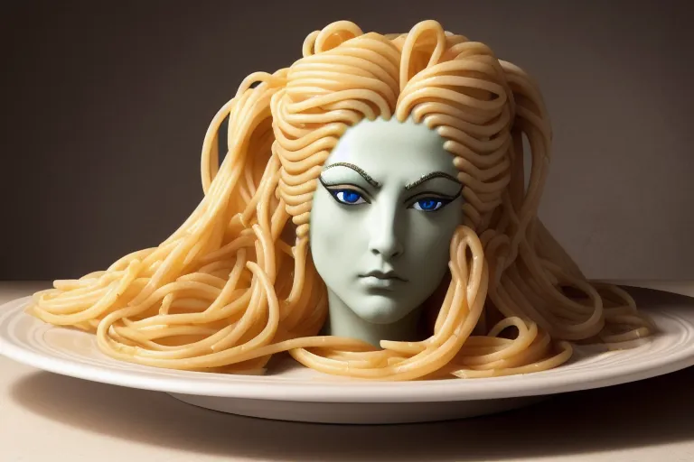 Medusa, Italian Pasta Version -2 - AI Photo Generator - starryai