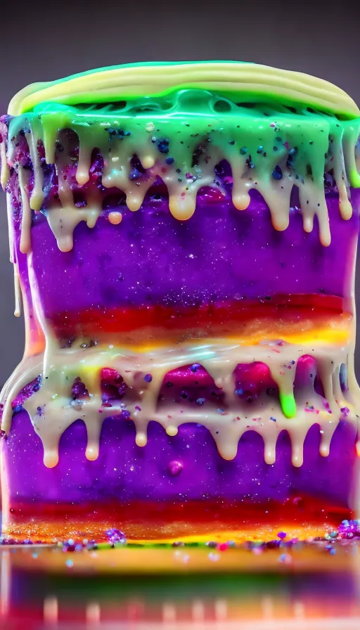 Slime jelly cake - Free AI Photo Generator - starryai