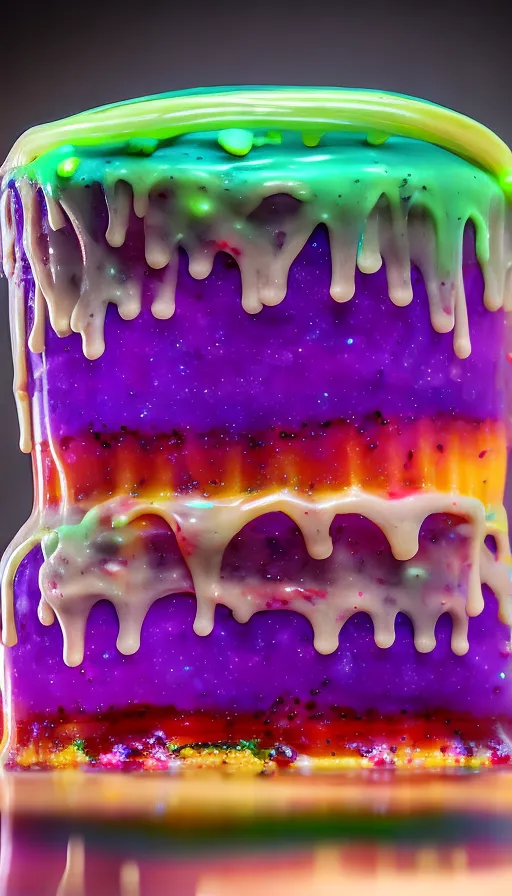 Slime jelly cake - Free AI Photo Generator - starryai