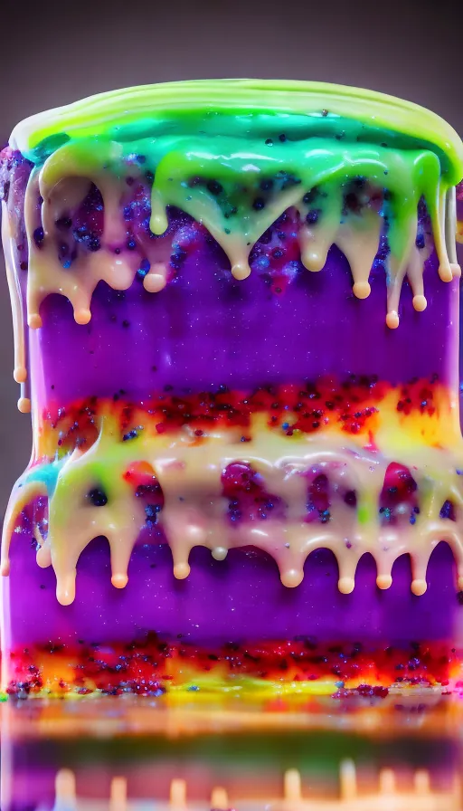 Slime jelly cake - Free AI Photo Generator - starryai